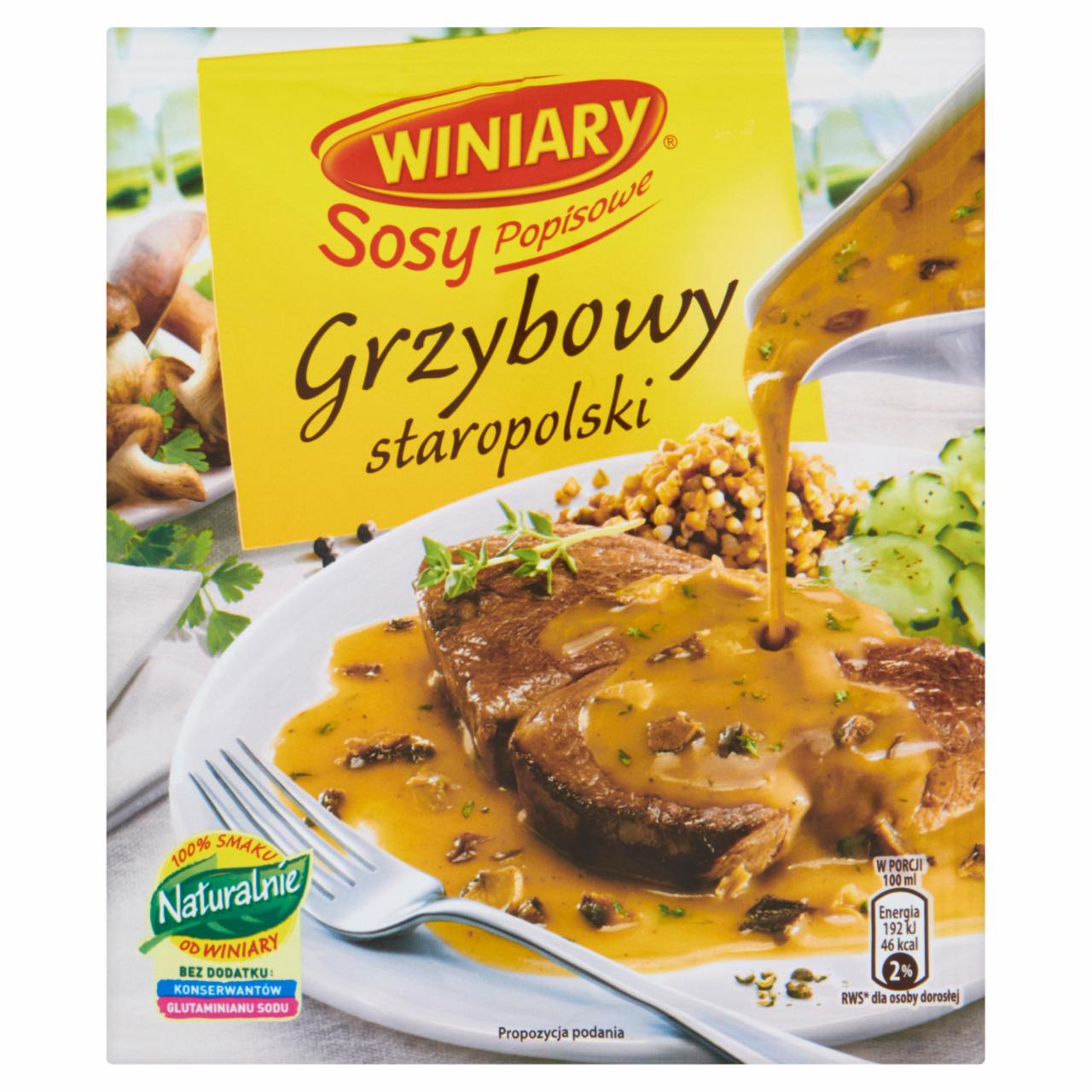 Zdjęcia - Winiary Sosy Popisowe Sos grzybowy staropolski 35 g