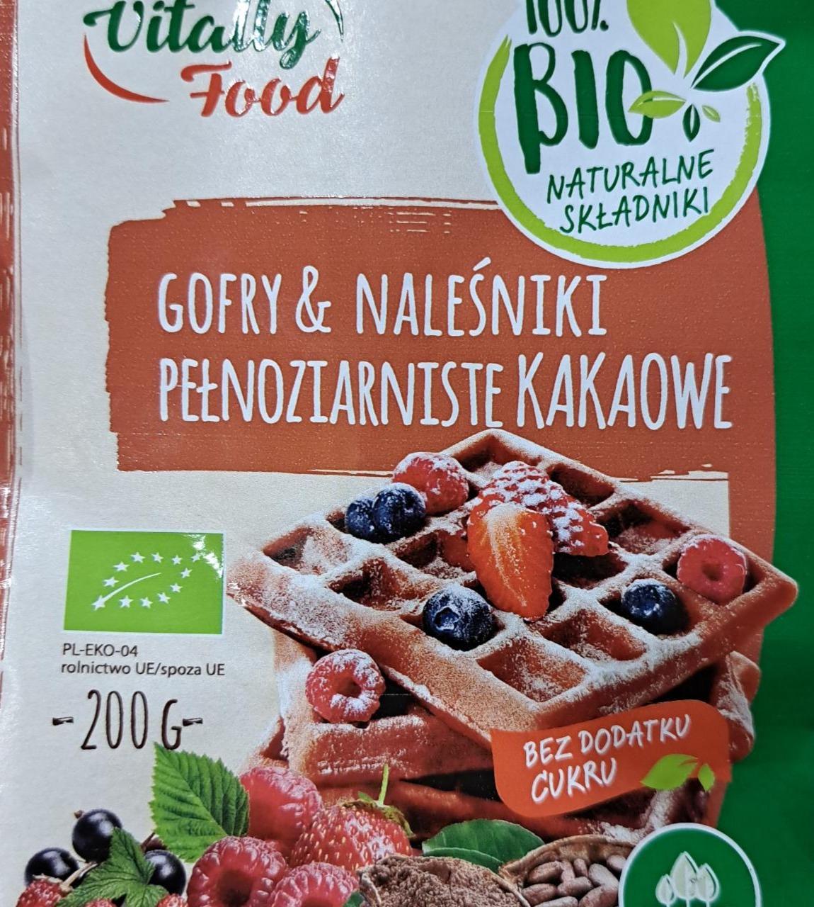 Zdjęcia - Mieszanka na gofry i naleśniki kakaowe, pełnoziarniste Vitally food