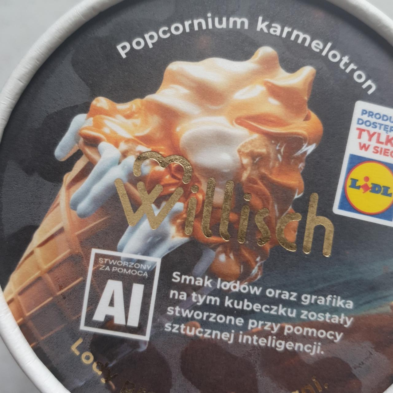 Zdjęcia - Lody o smaku solony popcorn z karmelem Willisch