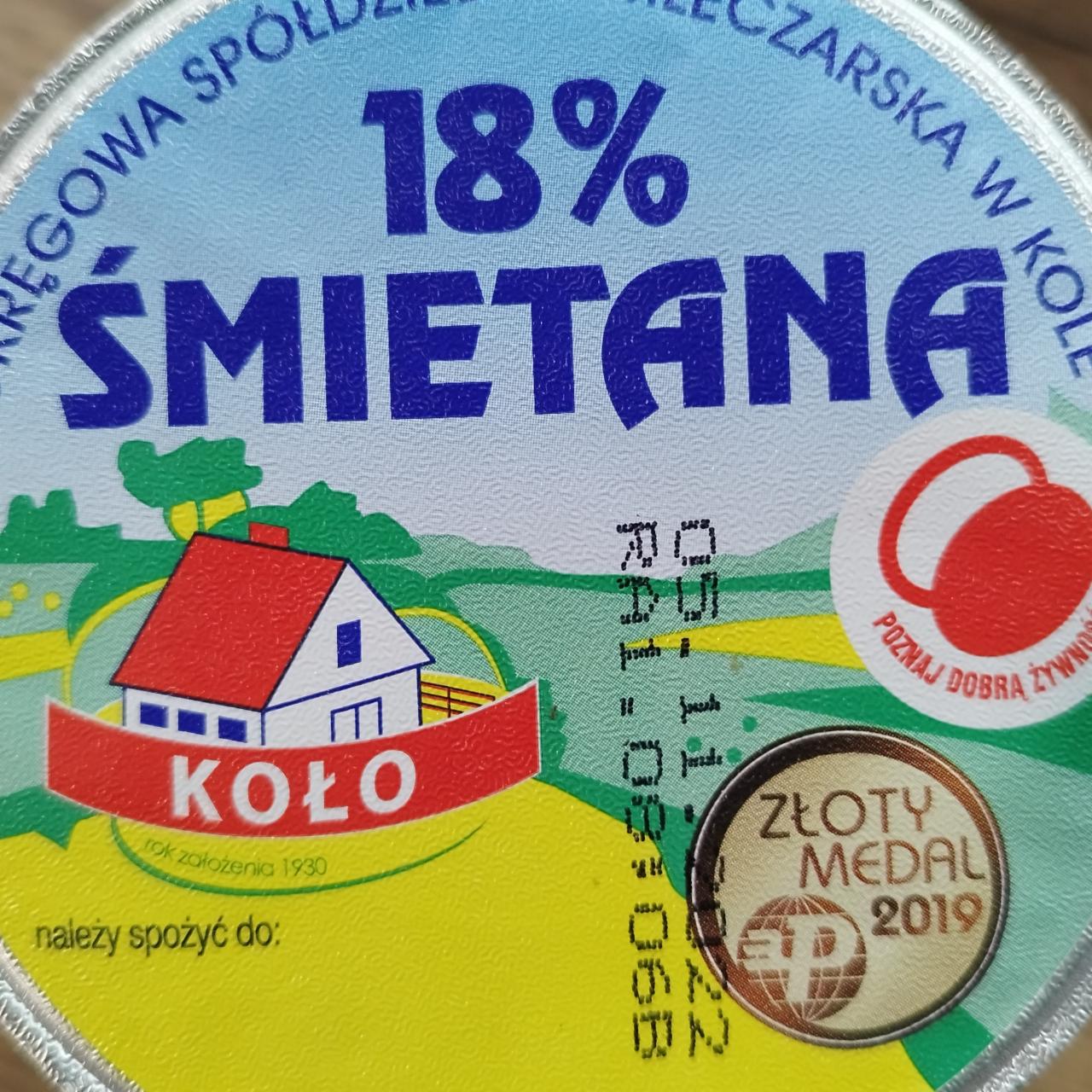 Zdjęcia - Śmietana 18% Koło