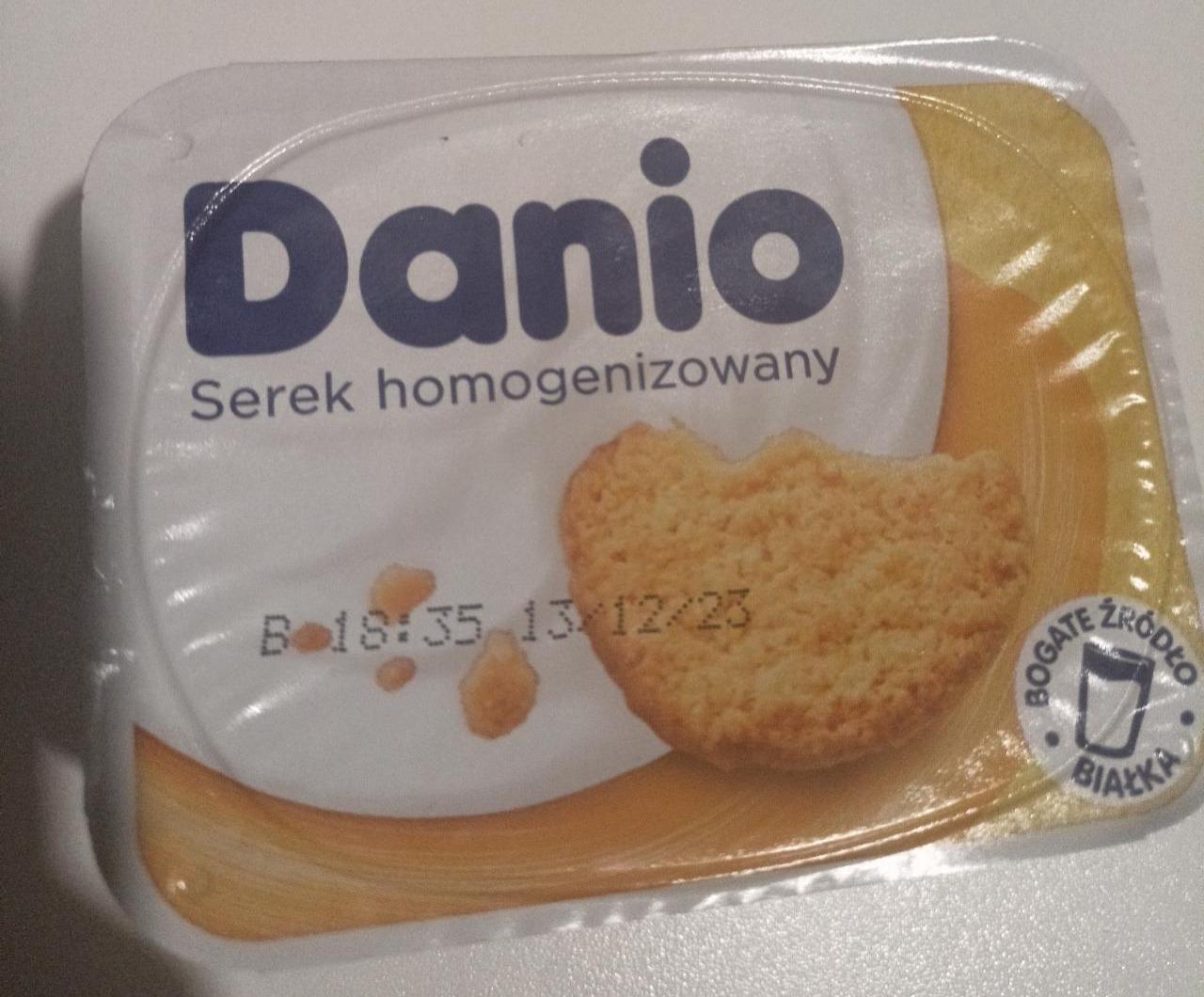 Zdjęcia - Serek homogenizowany o smaku ciasteczkowym Danio