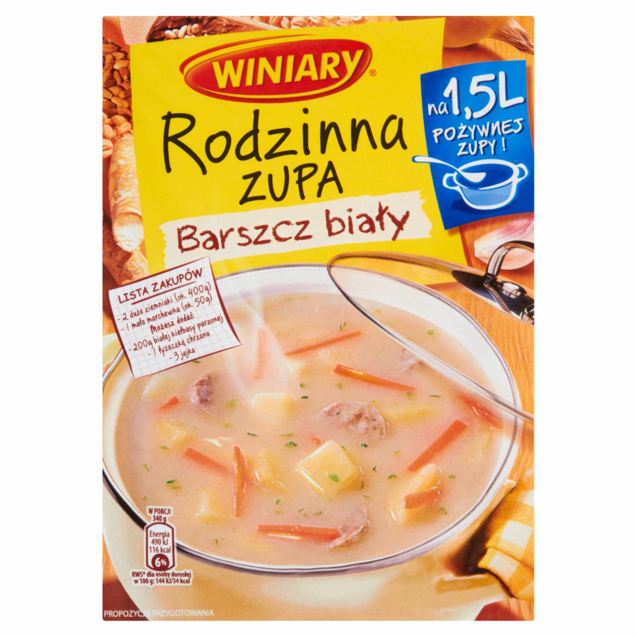 Zdjęcia - Winiary Rodzinna zupa Barszcz biały 92 g