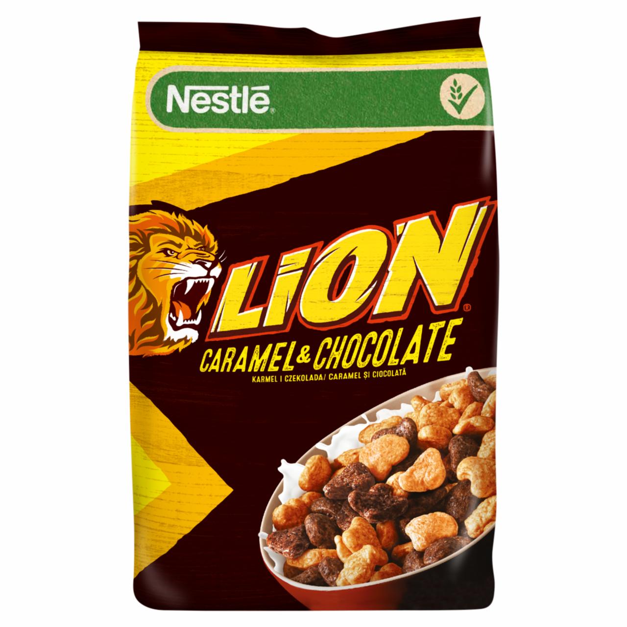 Zdjęcia - Nestlé Lion Płatki śniadaniowe karmel i czekolada 250 g