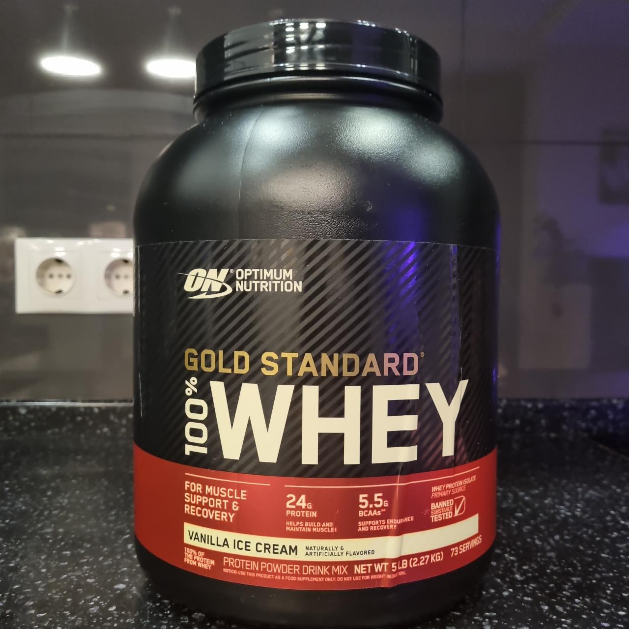 Zdjęcia - Protein Gold Standard 100% Whey Vanilla Ice Cream