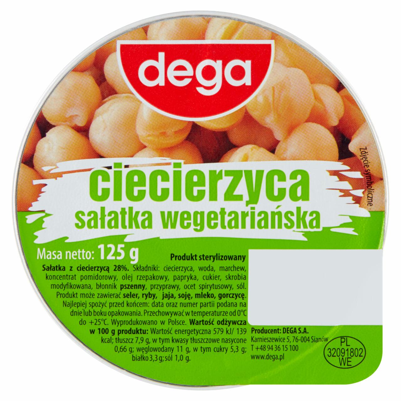 Zdjęcia - dega Ciecierzyca sałatka wegetariańska 125 g