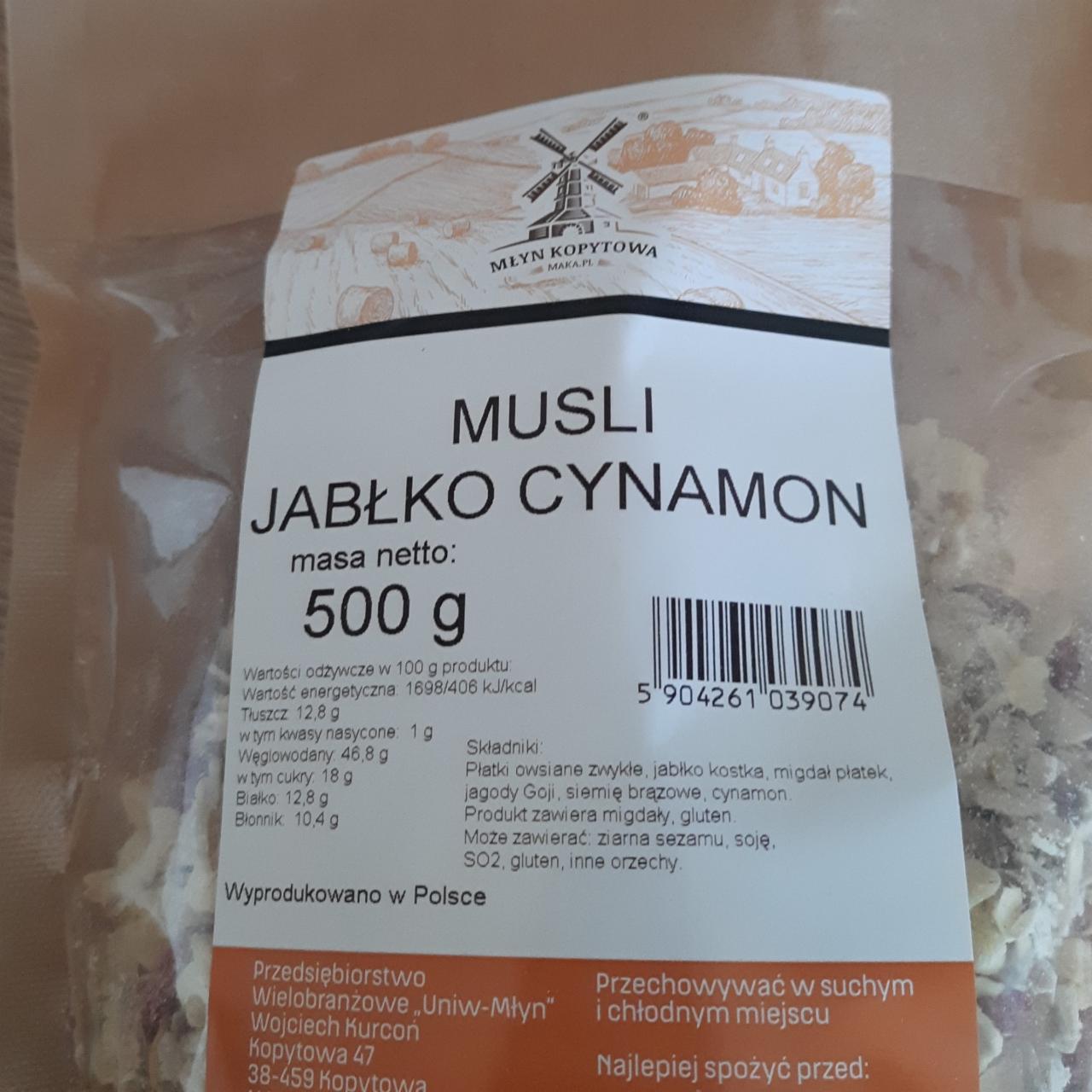 Zdjęcia - Musli jabłko cynamon Młyn kopytowa