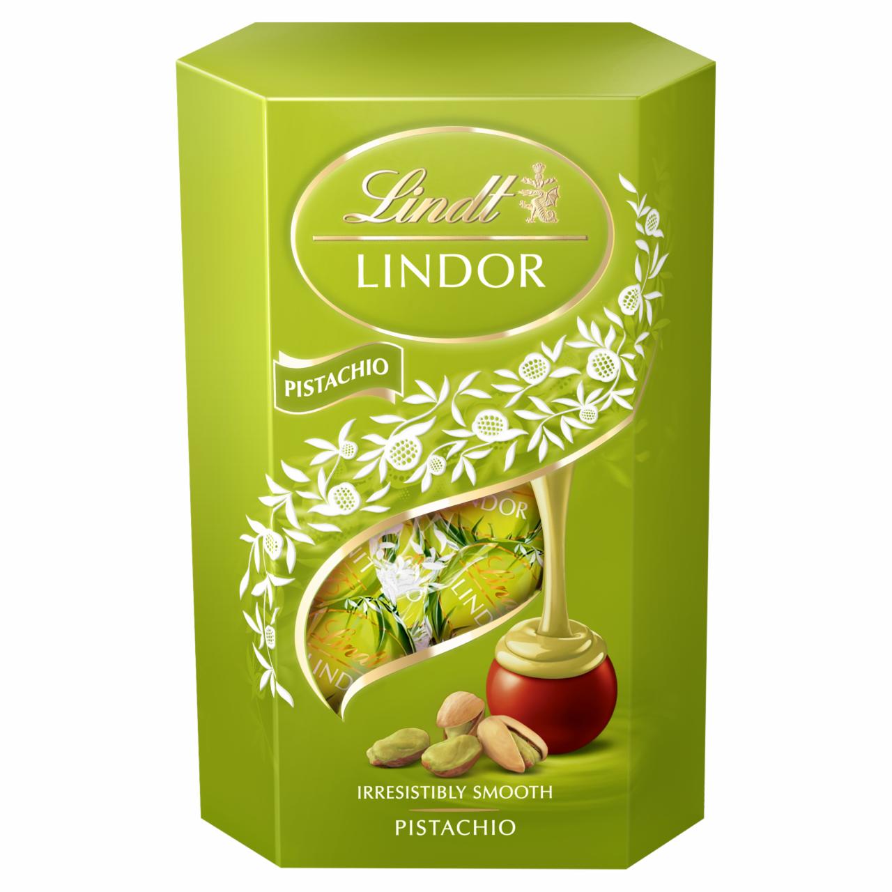 Zdjęcia - Lindt Lindor Praliny z czekolady mlecznej z pistacjowym nadzieniem 200 g