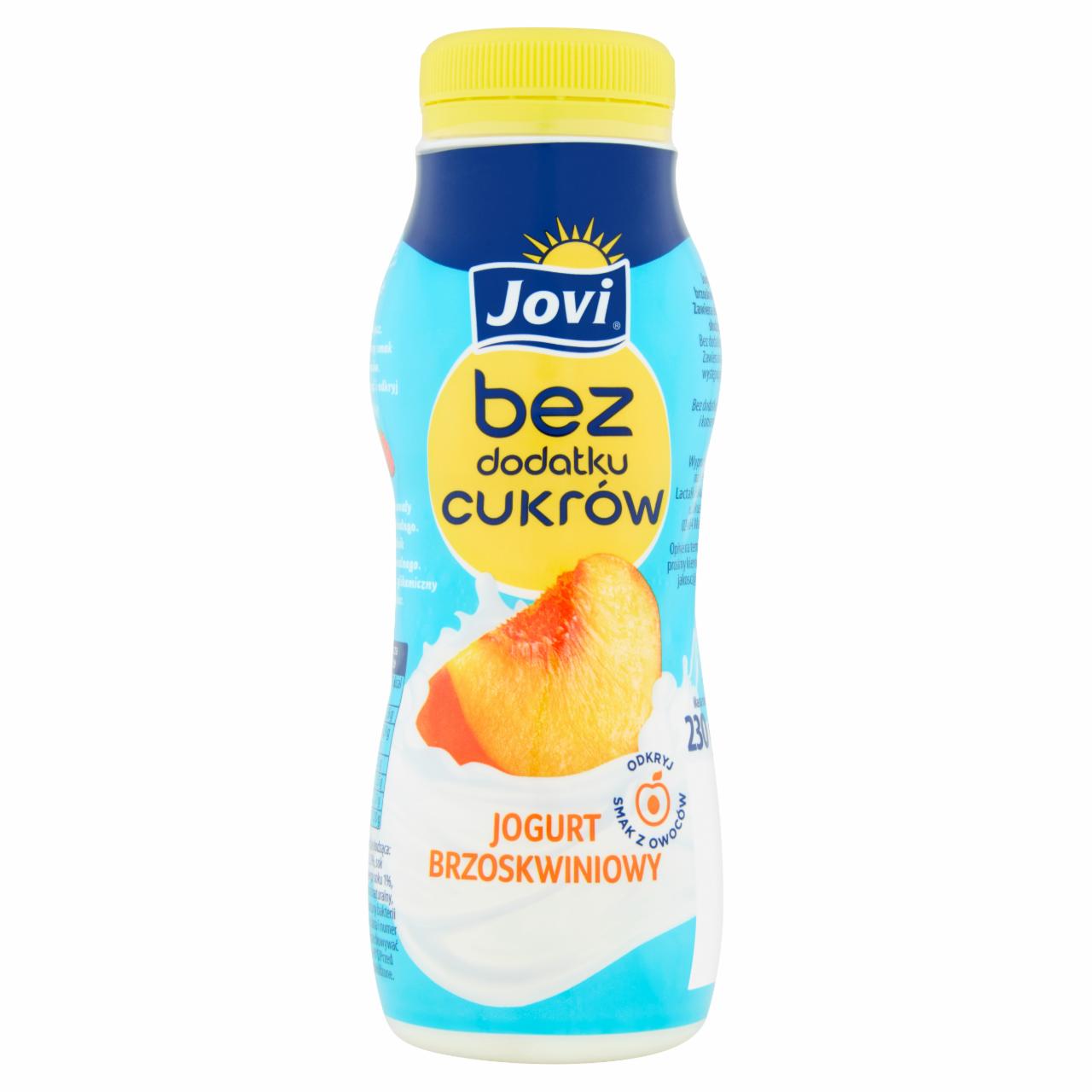 Zdjęcia - Jovi Jogurt brzoskwiniowy bez dodatku cukrów 230 g