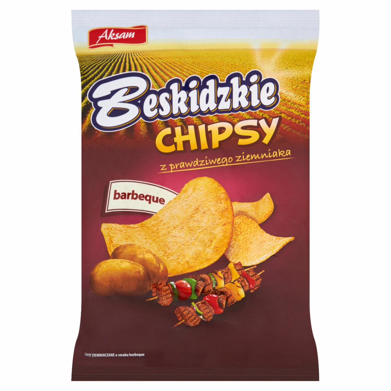 Zdjęcia - Aksam Chipsy Beskidzkie barbeque 70 g