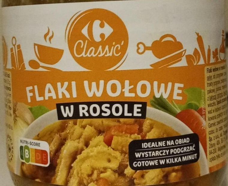 Zdjęcia - Flaki wołowe w rosole Carrefour Classic