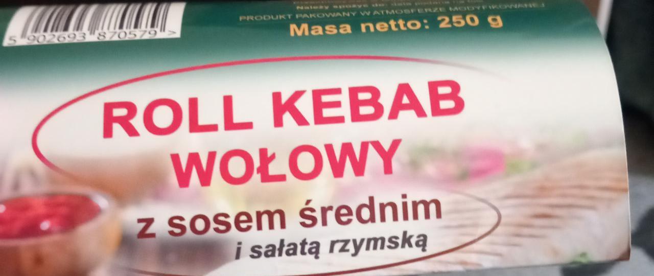 Zdjęcia - Roll kebab wołowy z sosem średnim i sałatką rzymską Kebab king