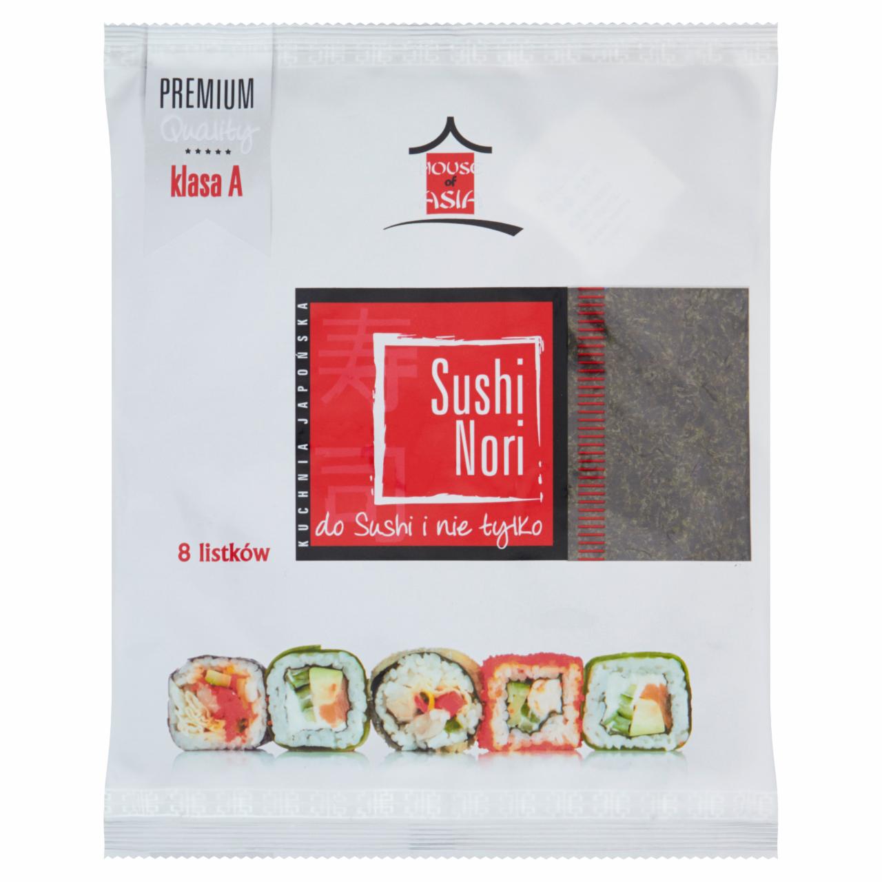 Zdjęcia - House of Asia Premium Listki nori 22 g (8 sztuk)