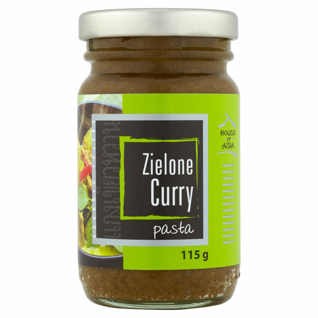 Zdjęcia - House of Asia Zielone curry Pasta 115 g