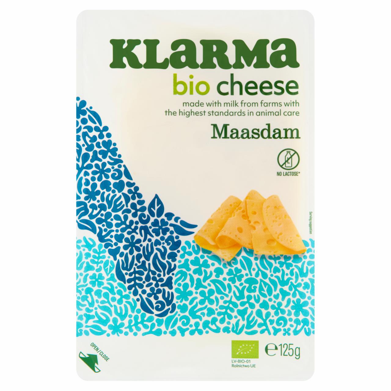 Zdjęcia - Klarma Bio ser Maasdam plastry 125 g