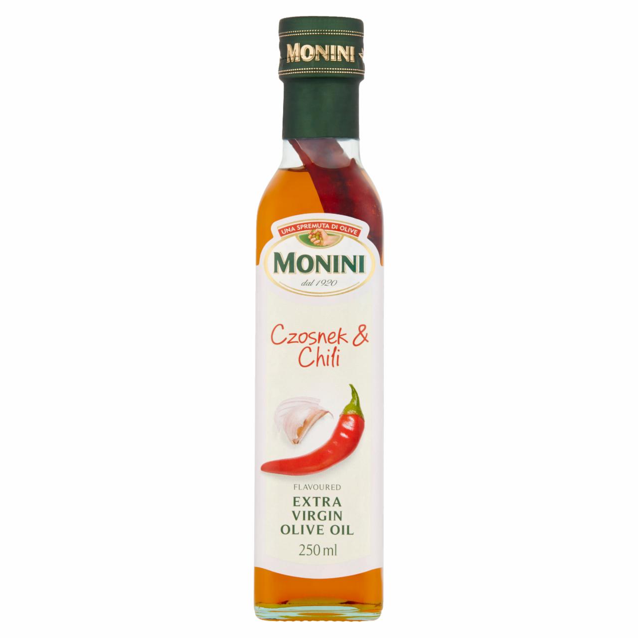 Zdjęcia - Monini Przyprawa na bazie oliwy z oliwek czosnek &chili 250 ml