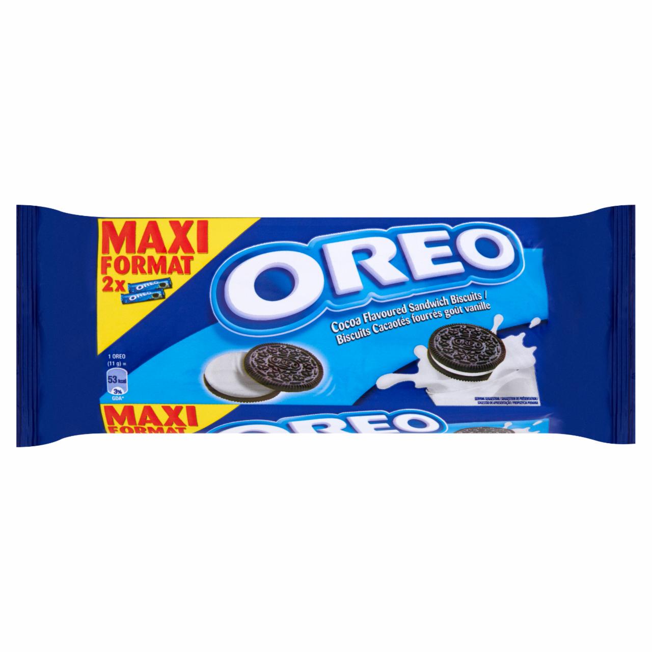 Zdjęcia - Oreo Herbatniki kakaowe z nadzieniem o smaku waniliowym 2 x 154 g