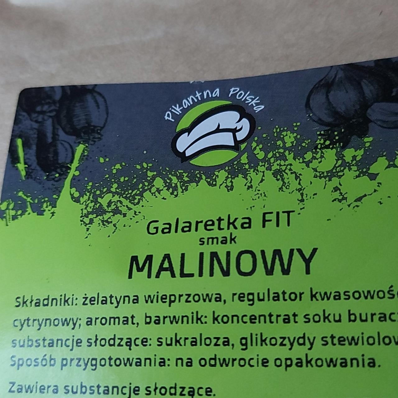 Zdjęcia - Galaretka Fit smak malinowy Pikantna Polska