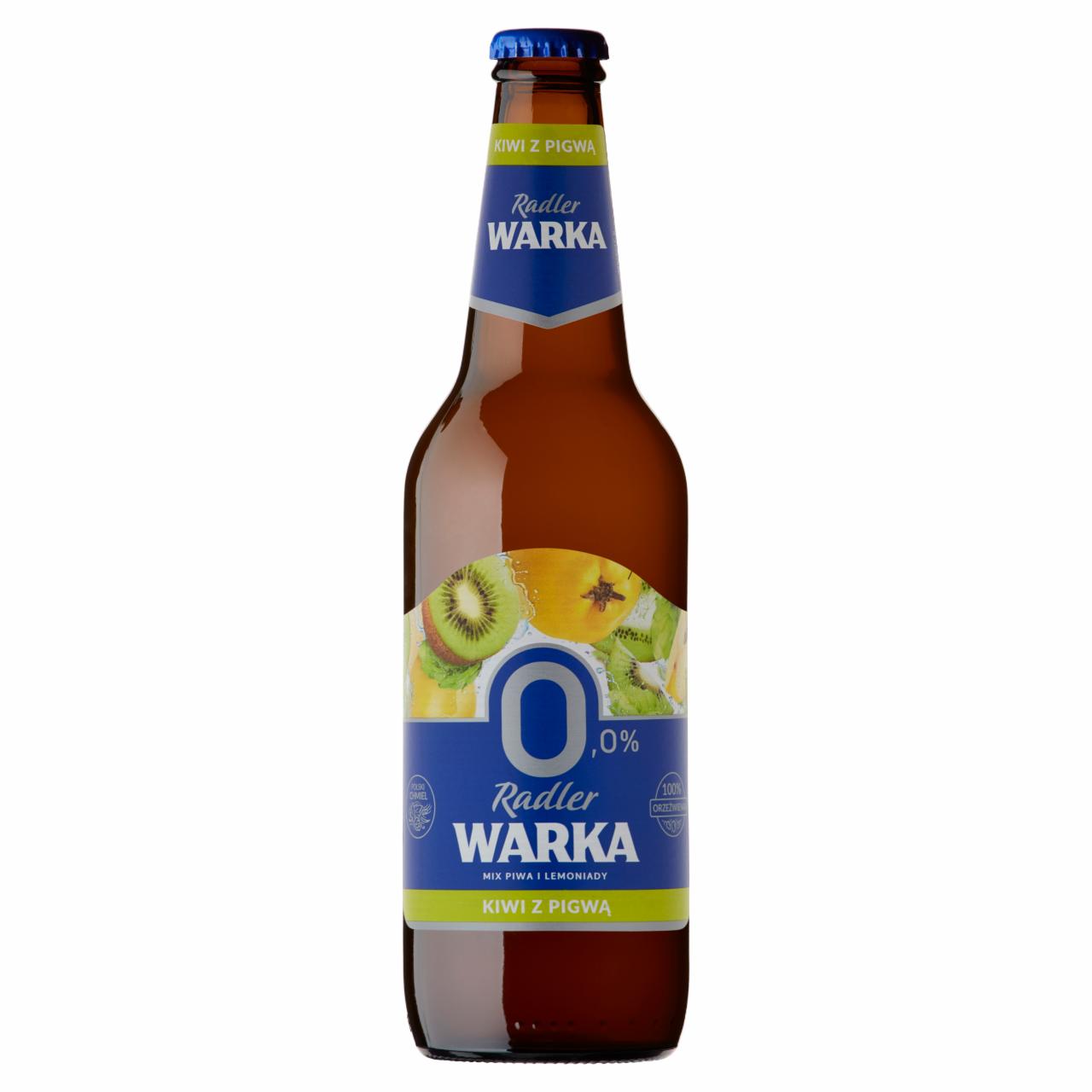 Zdjęcia - Warka Radler Piwo bezalkoholowe z lemoniadą o smaku kiwi z pigwą 500 ml