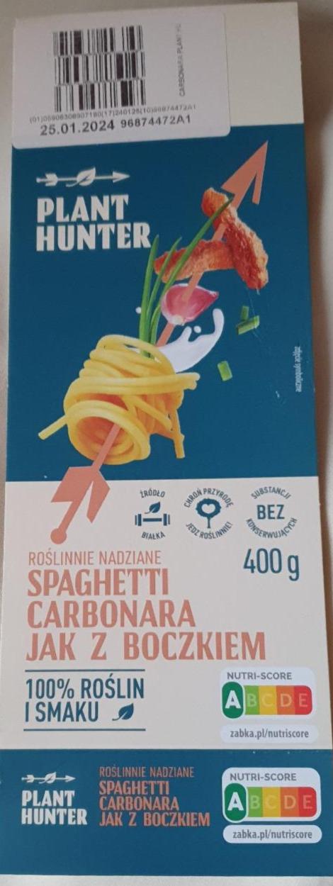 Zdjęcia - Roślinnie nadziane spaghetti carbonara jak z boczkiem Plant Hunter