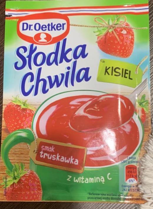 Zdjęcia - Słodka Chwila Kisiel smak truskawka Dr. Oetker