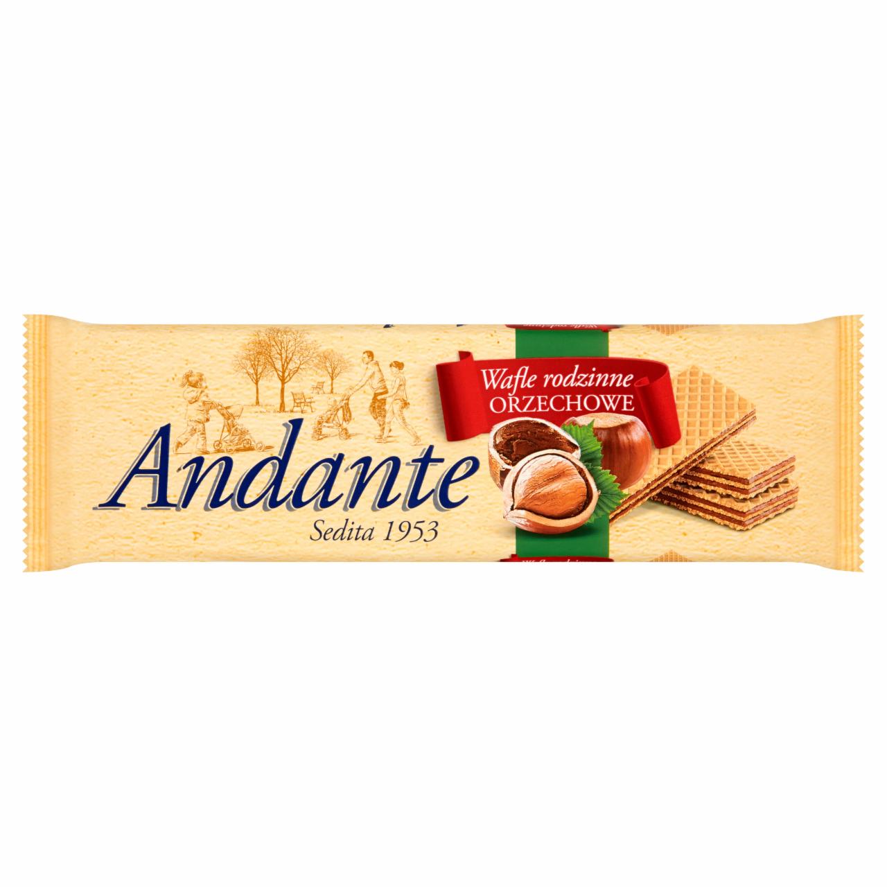 Zdjęcia - Wafle rodzinne orzechowe 130 g Andante