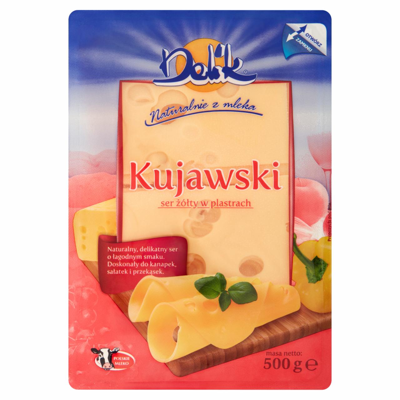 Zdjęcia - Delik Ser Kujawski żółty w plastrach 500 g