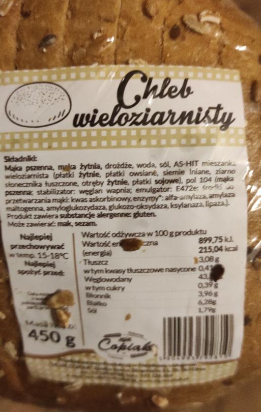 Zdjęcia - Chleb wieloziarnisty Piekarnia Cukiernia MJM Copiak