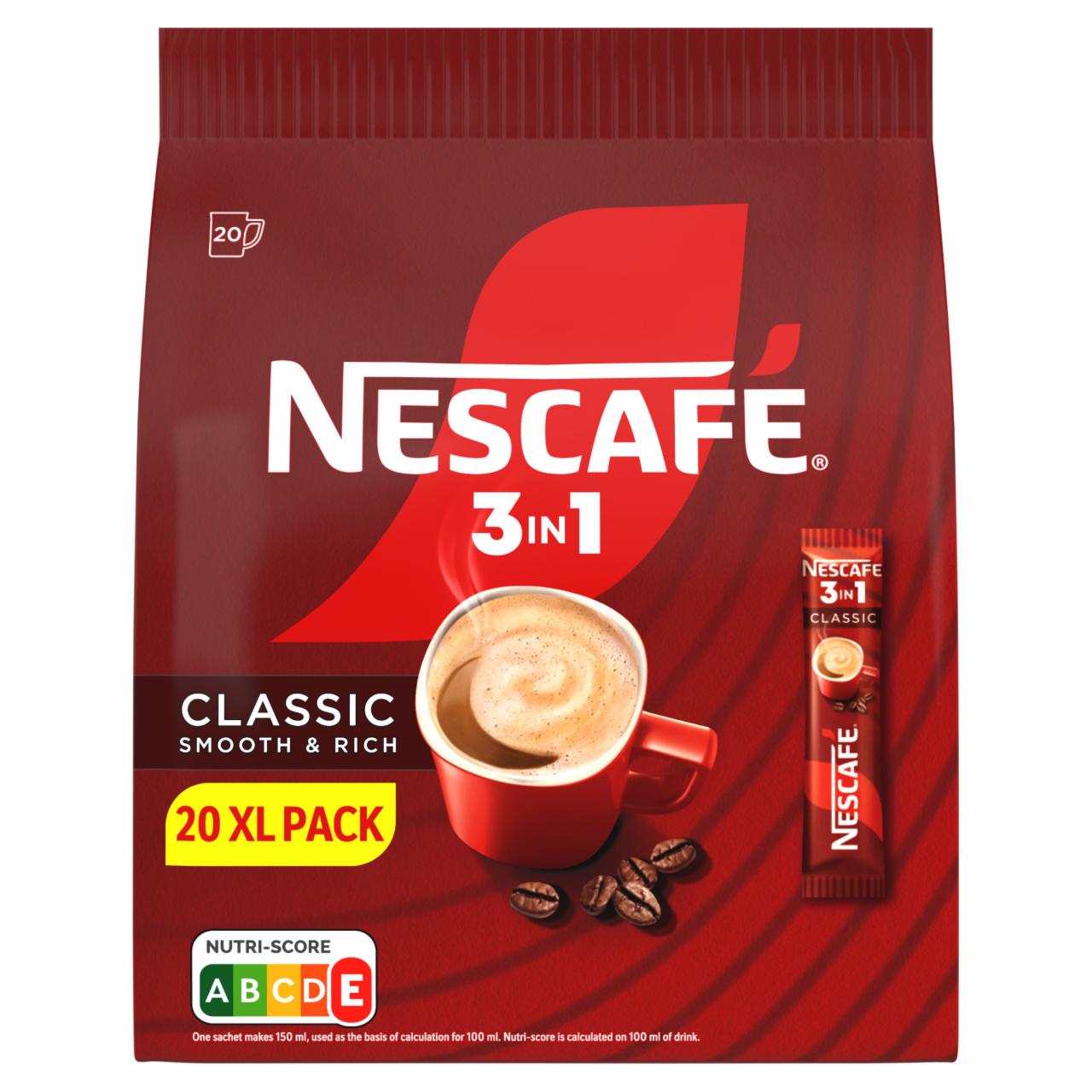 Zdjęcia - Nescafé 3in1 Classic Rozpuszczalny napój kawowy 330 g (20 x 16,5 g)