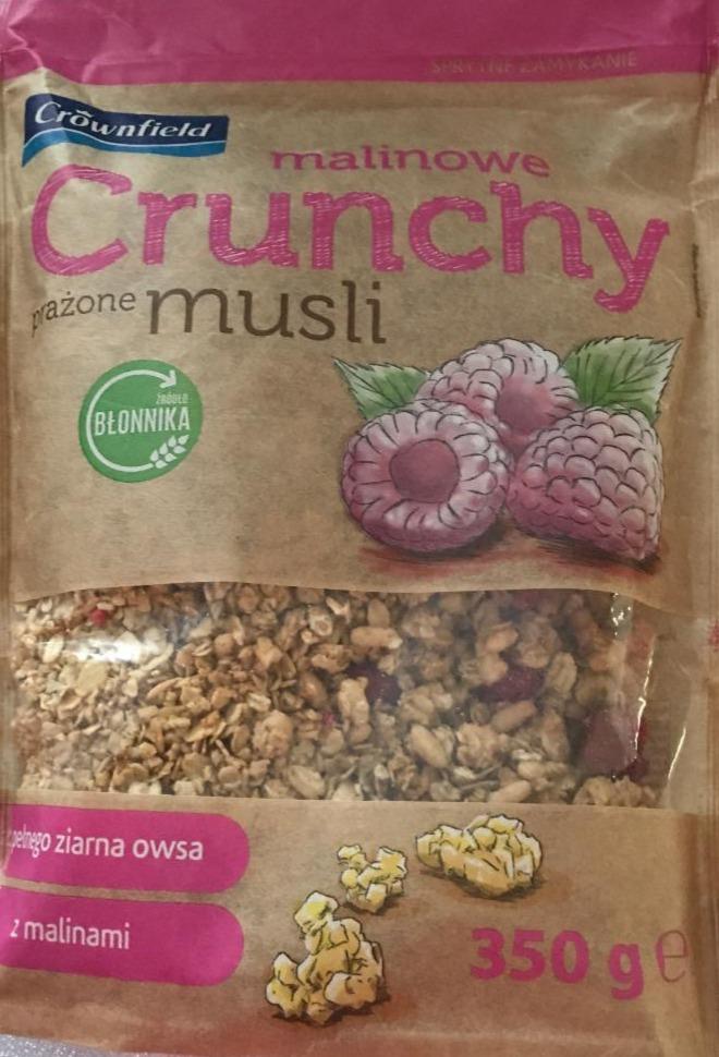 Zdjęcia - Crunchy prażone musli malinowe Crownfield