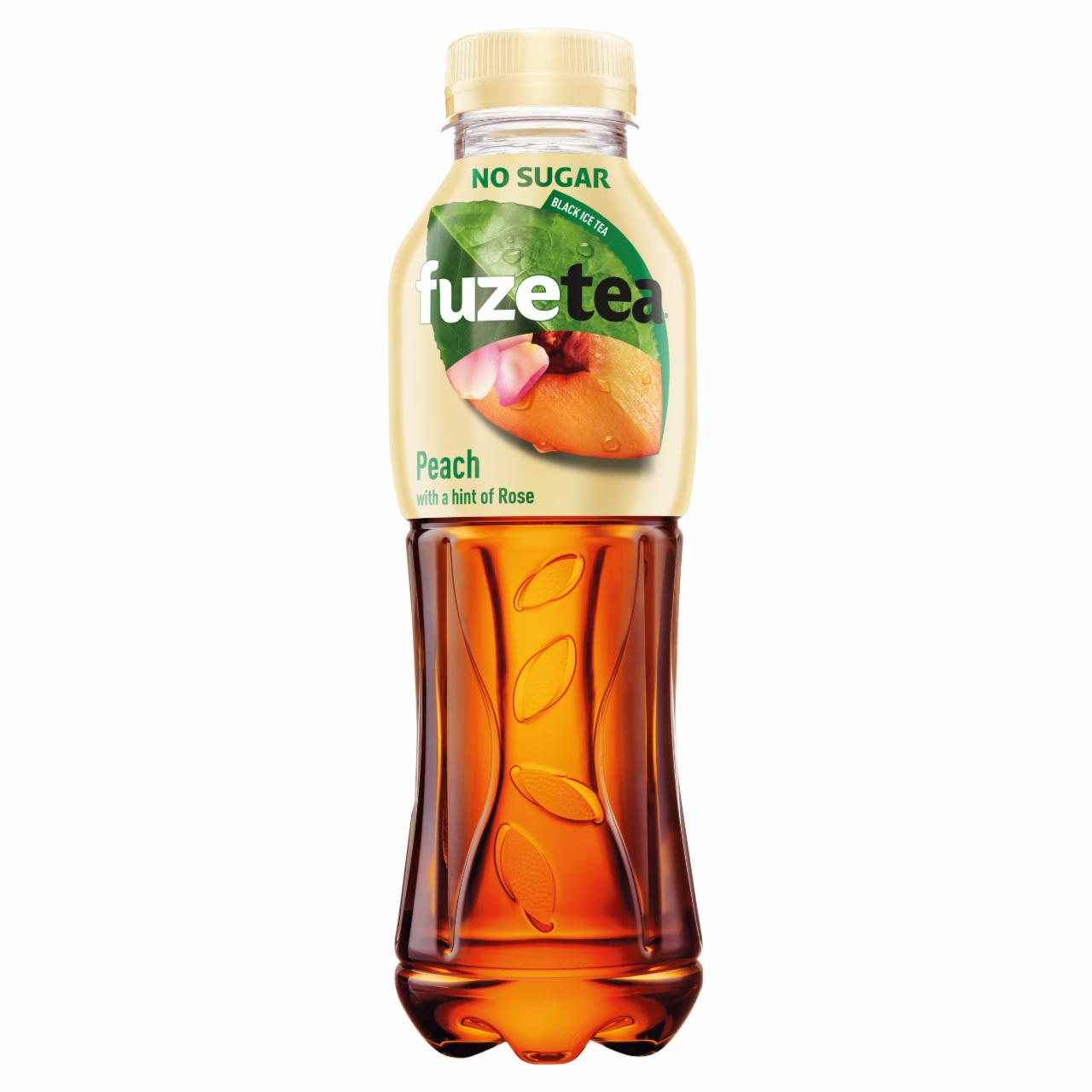 Zdjęcia - FuzeTea Napój niegazowany o smaku brzoskwini i róży bez cukru 500 ml