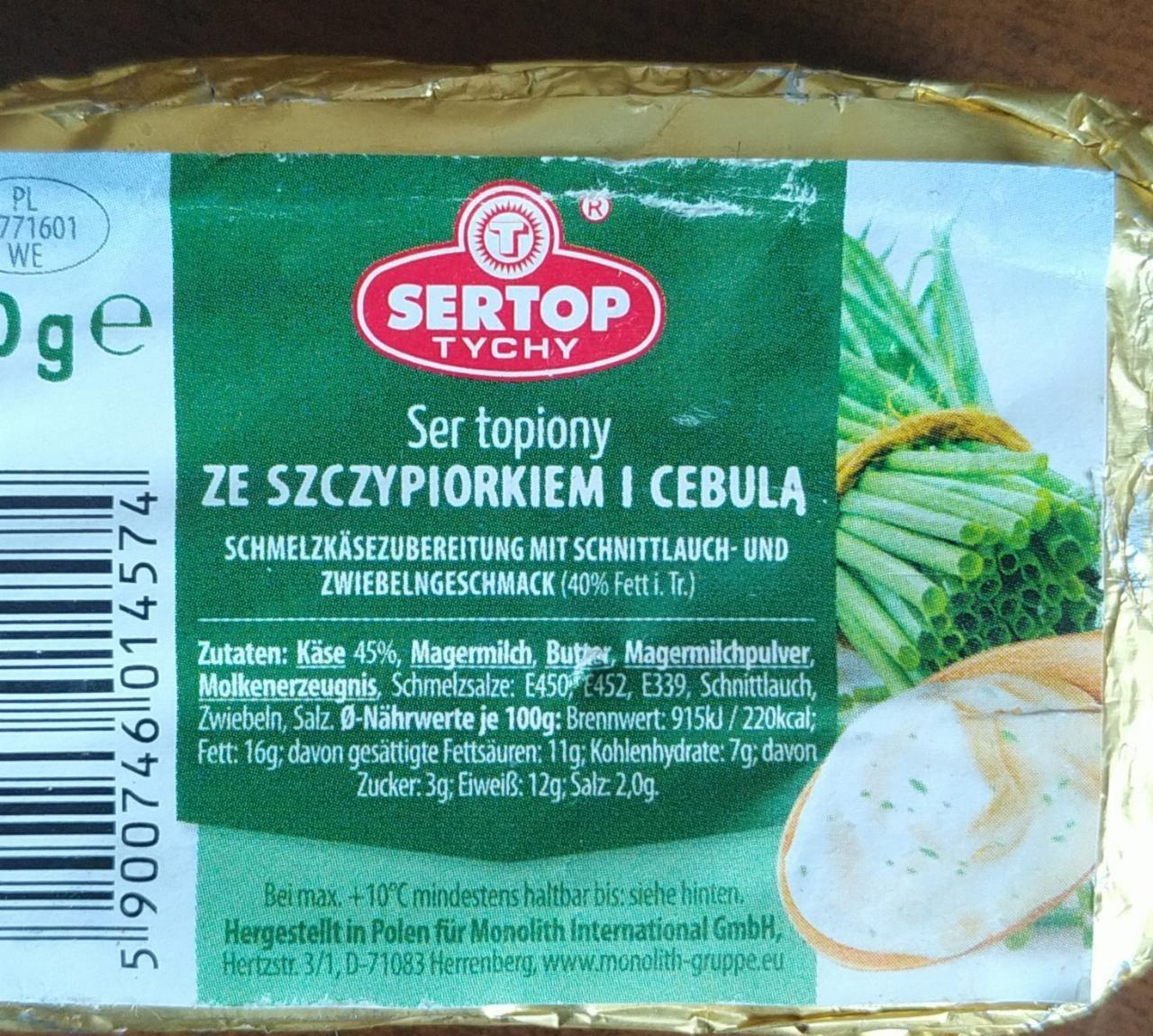 Zdjęcia - ser topiony ze szczypiorkiem Sertop Tychy