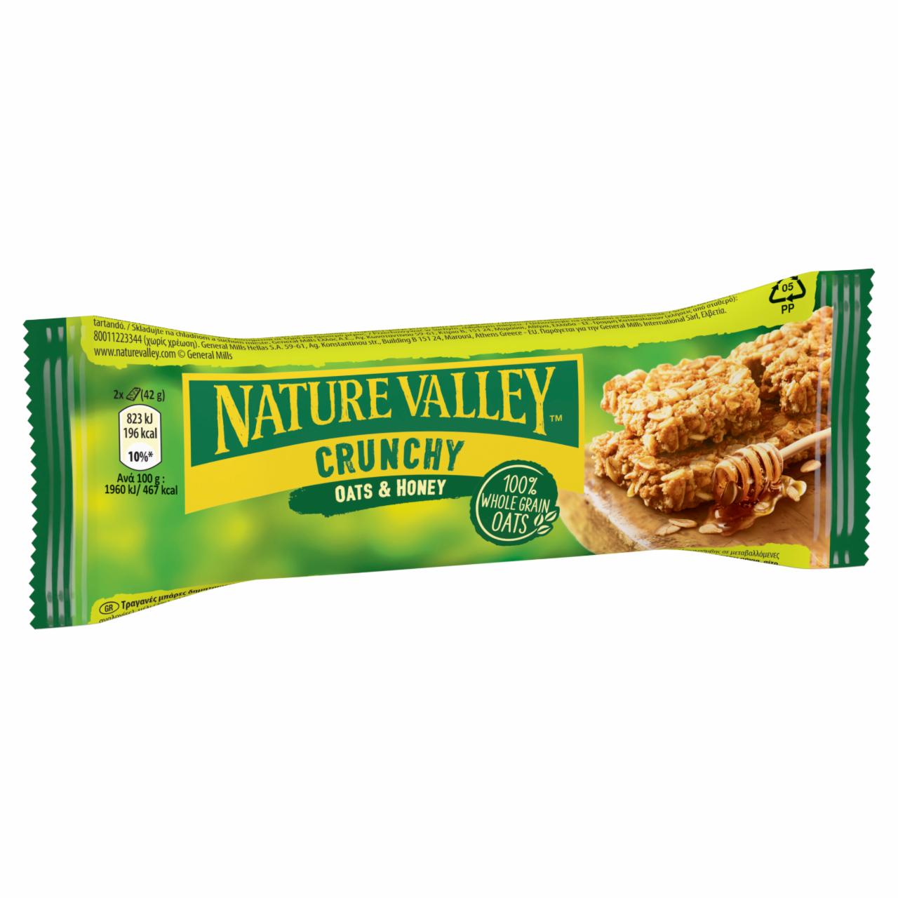 Zdjęcia - Nature Valley Chrupiące batony zbożowe z pełnoziarnistych płatków owsianych z miodem 42 g