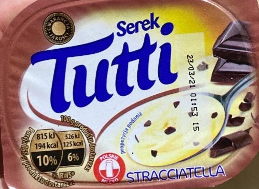 Zdjęcia - Serek stracciatella Tutti