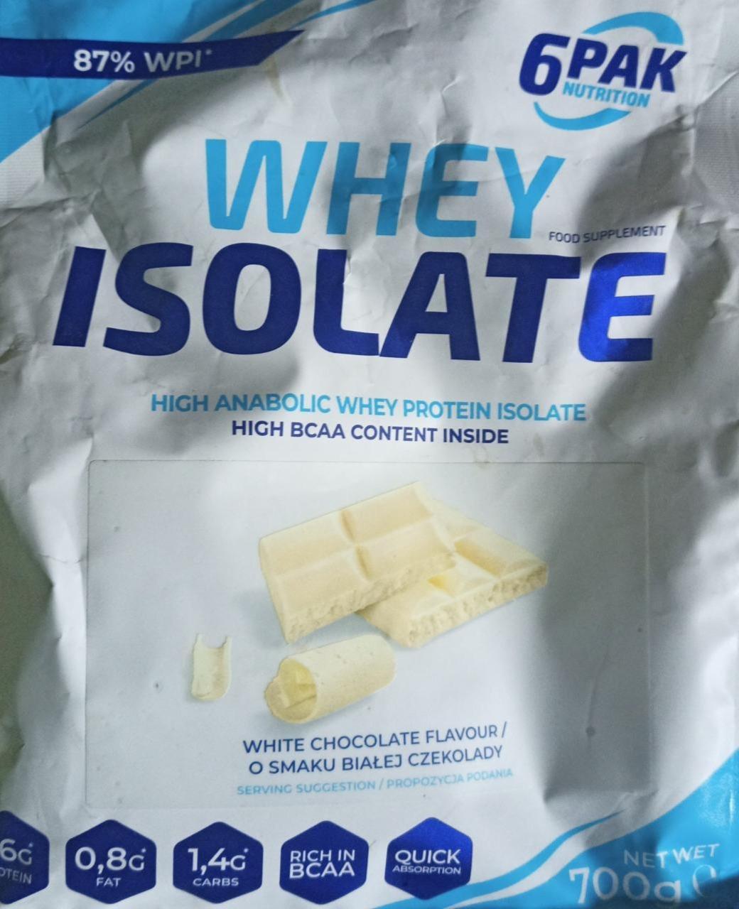 Zdjęcia - 6pak Nutrition Whey Isolate white chocolate