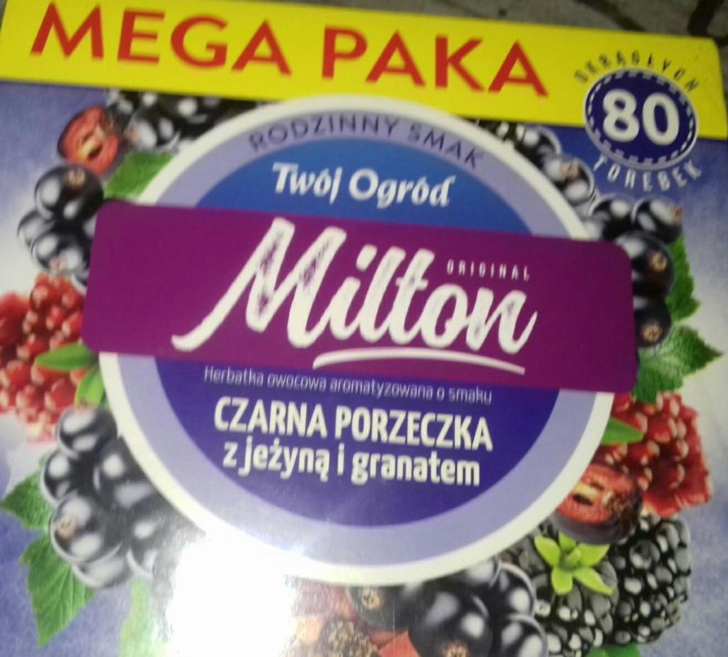 Zdjęcia - herbata owocowa czarna porzeczka z jeżyną i granatem Milton