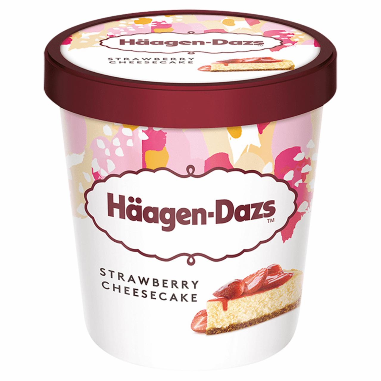 Zdjęcia - Häagen-Dazs Lody sernikowe z sosem truskawkowym i ciasteczkami 460 ml