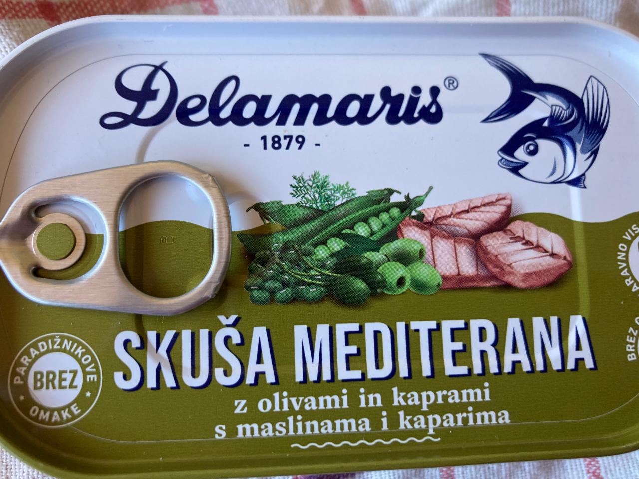 Zdjęcia - Skuša mediterana z olivami in kaprami Delamaris