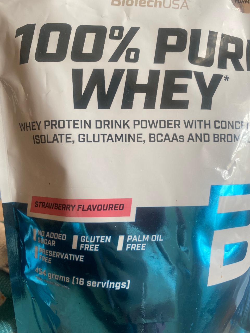 Zdjęcia - 100% Pure Whey strawberry BioTechUSA