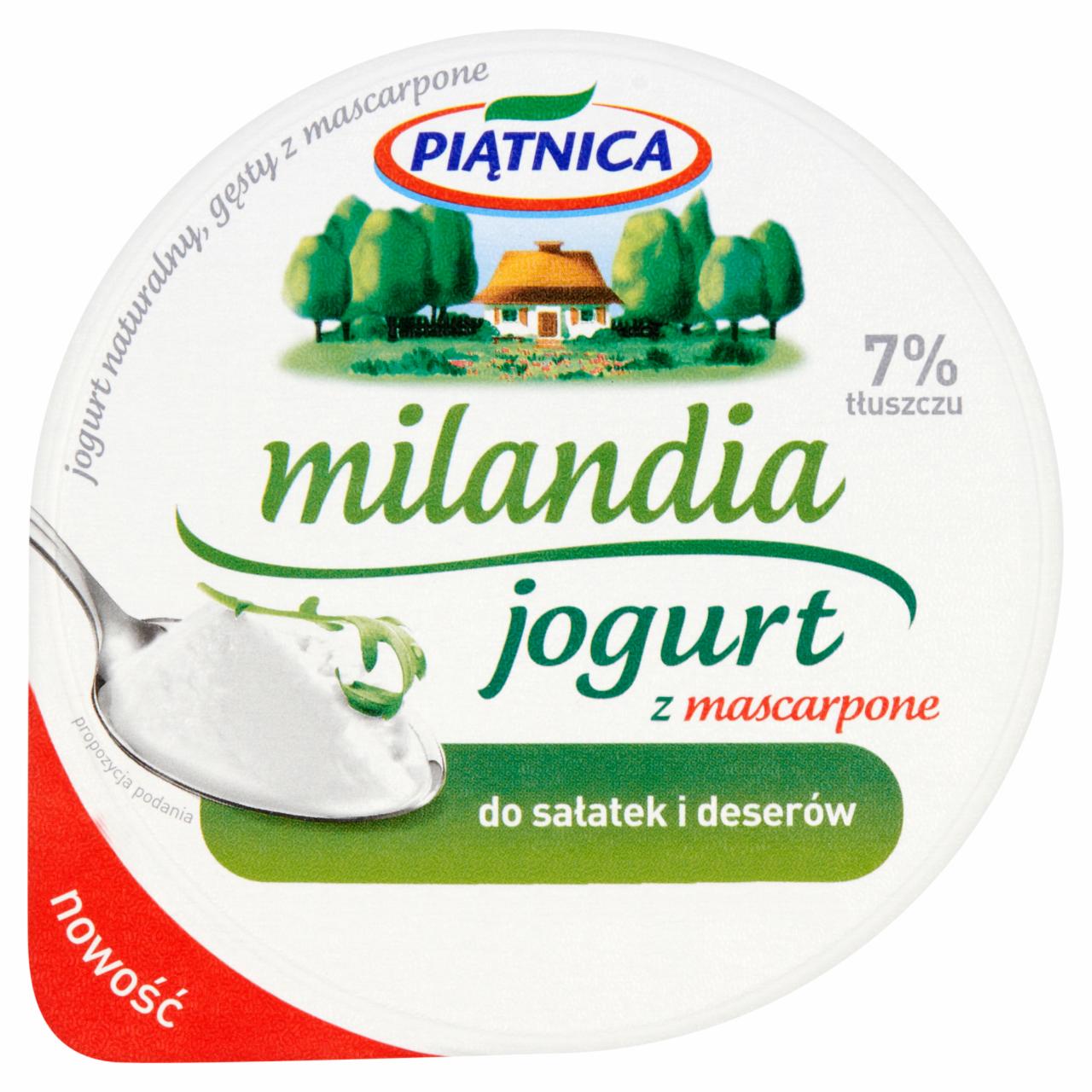 Zdjęcia - Piątnica Milandia Jogurt z mascarpone 250 g