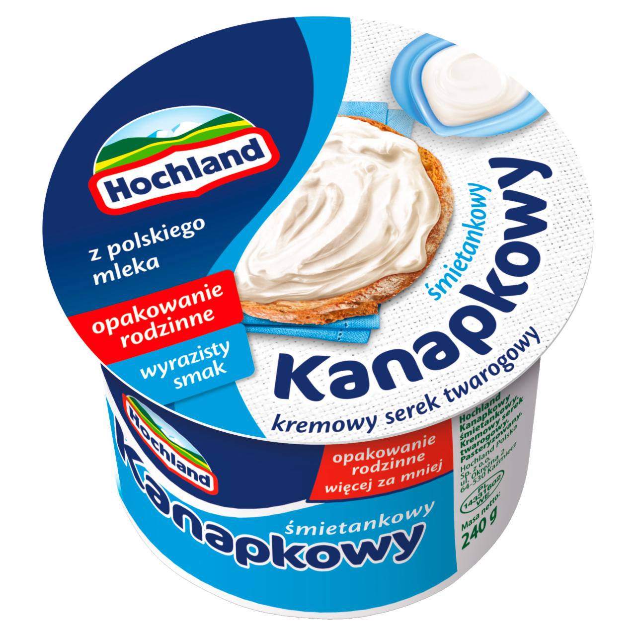 Zdjęcia - Hochland Kanapkowy Krem śmietankowy 240 g