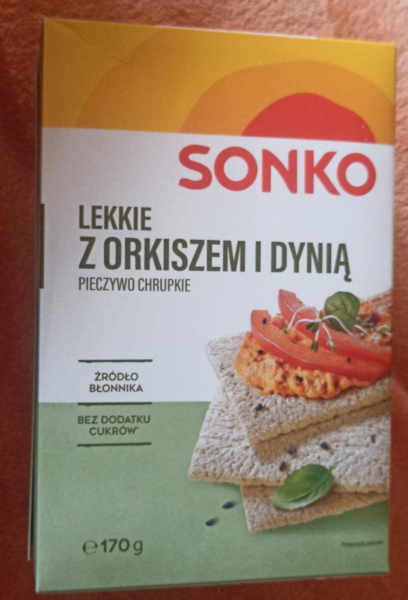 Zdjęcia - Pieczywo chrupkie lekkie z orkiszem i dynią Sonko