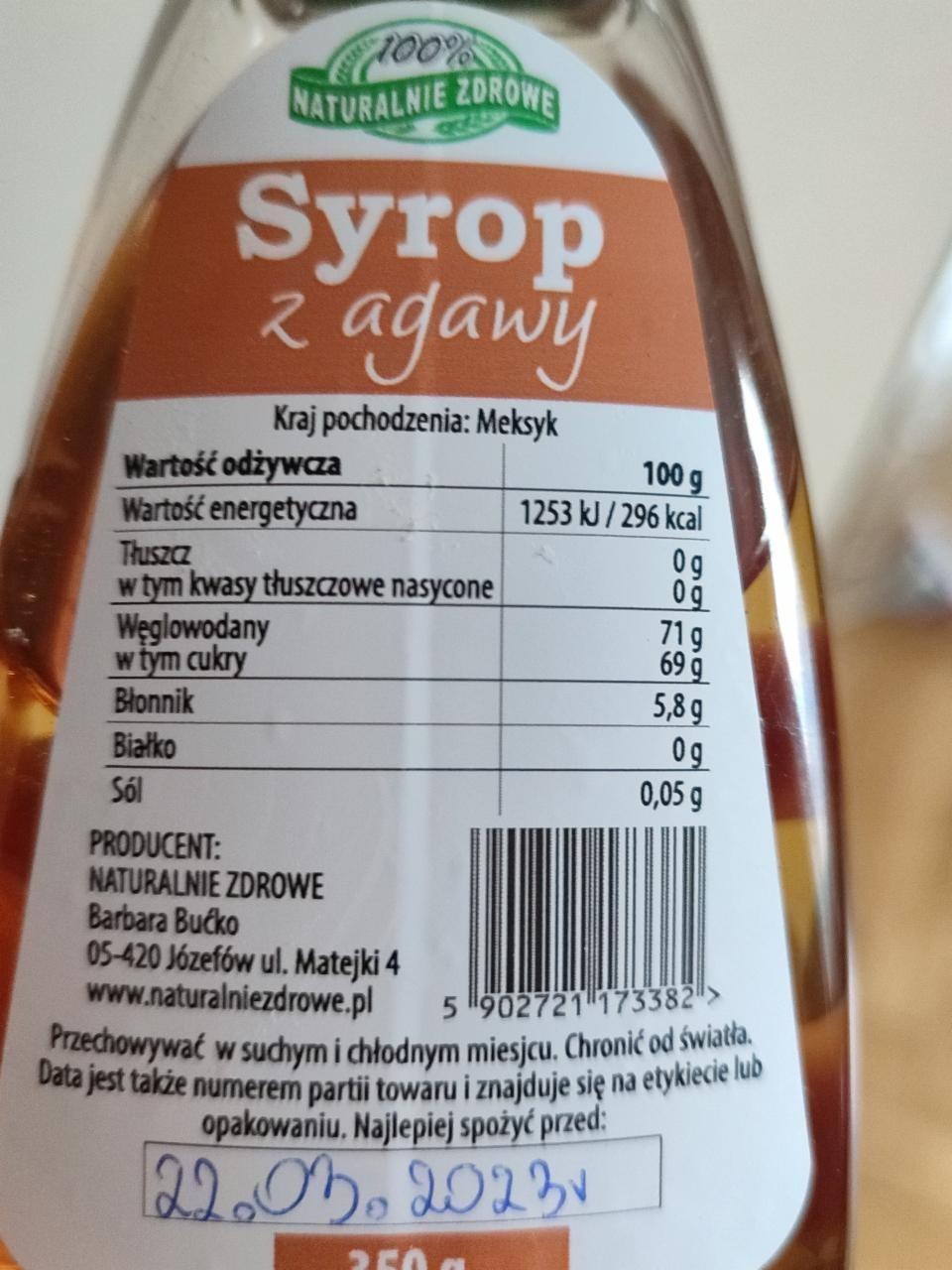 Zdjęcia - syrop z agawy Naturalnie Zdrowe