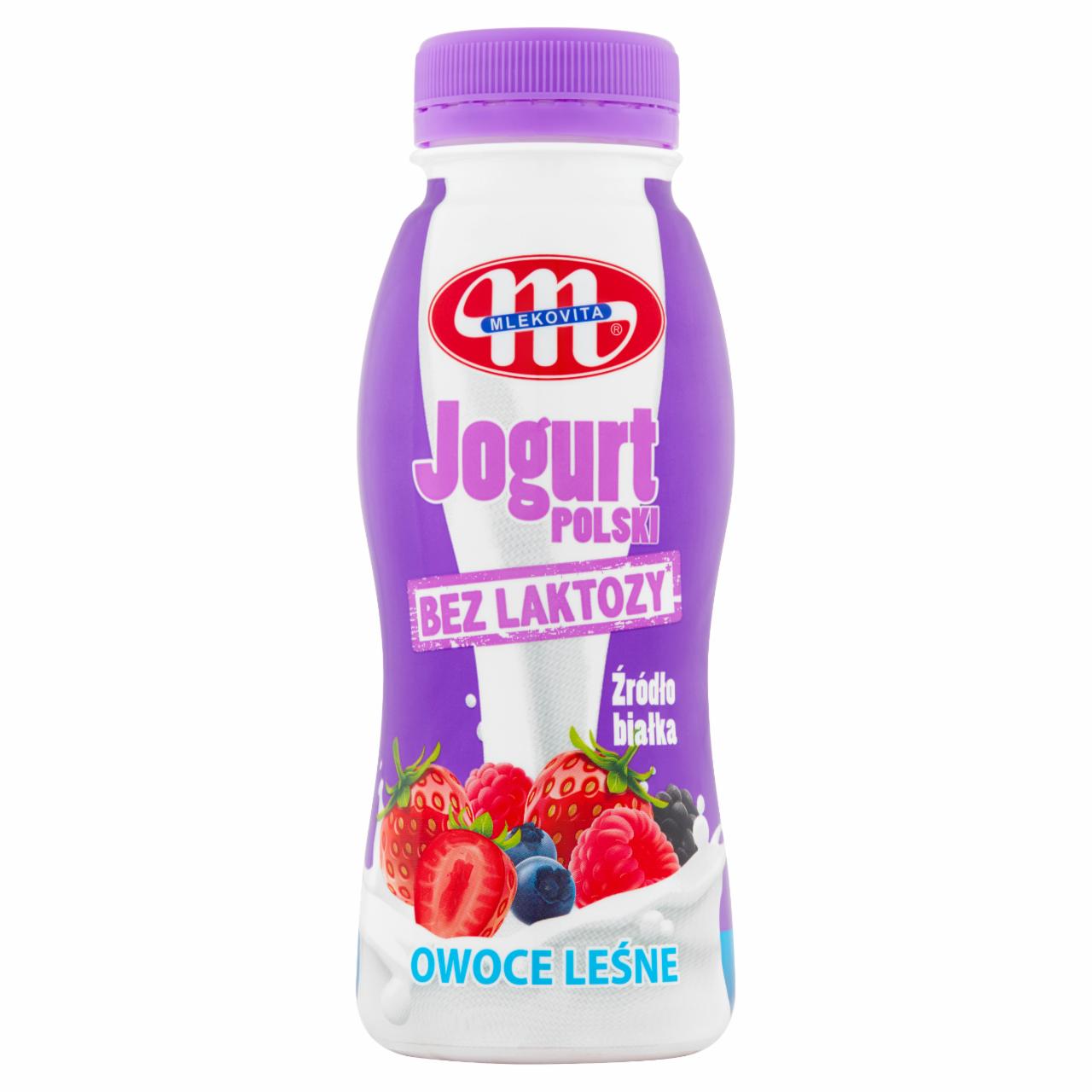 Zdjęcia - Mlekovita Jogurt Polski bez laktozy owoce leśne 250 g