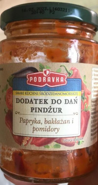 Zdjęcia - Podravka Smaki kuchni śródziemnomorskiej Pindżur Pasta warzywna 195 g