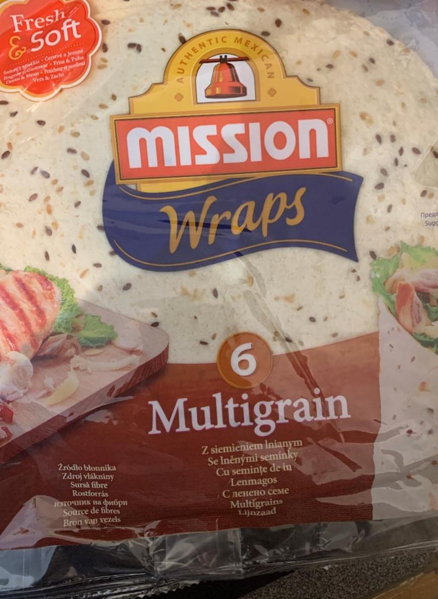 Zdjęcia - Mission Wraps Tortille z mąki pszennej z siemieniem lnianym 245 g (4 sztuki)