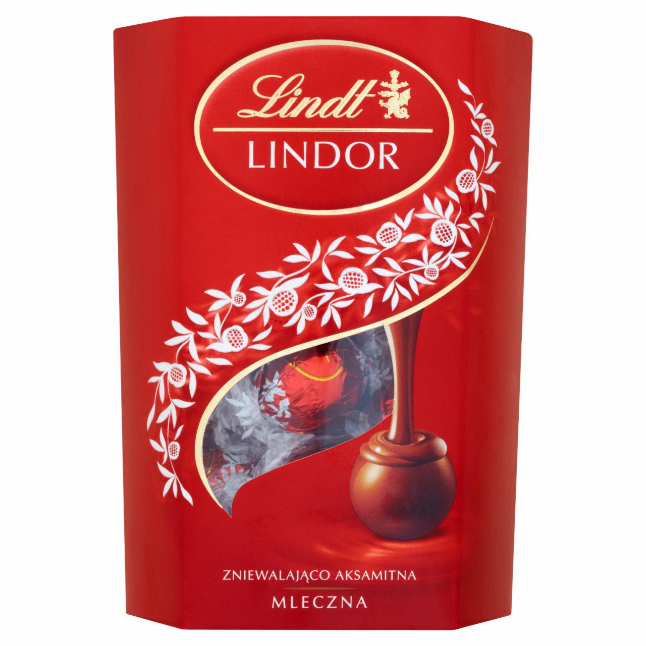 Zdjęcia - Lindt Lindor Mleczna Pralinki z czekolady mlecznej z nadzieniem 175 g