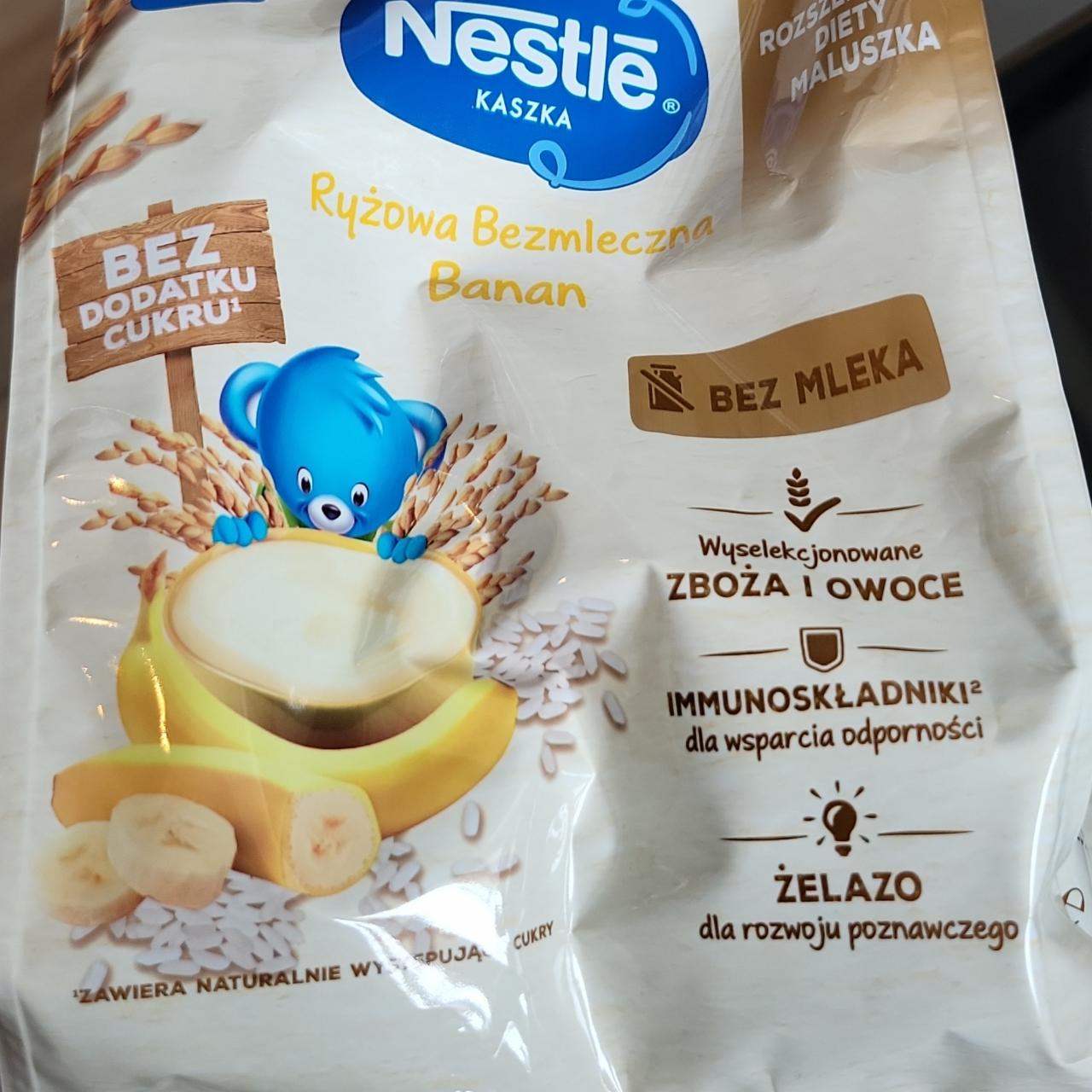 Zdjęcia - Nestlé Kaszka ryżowa bezmleczna banan po 4. miesiącu 170 g