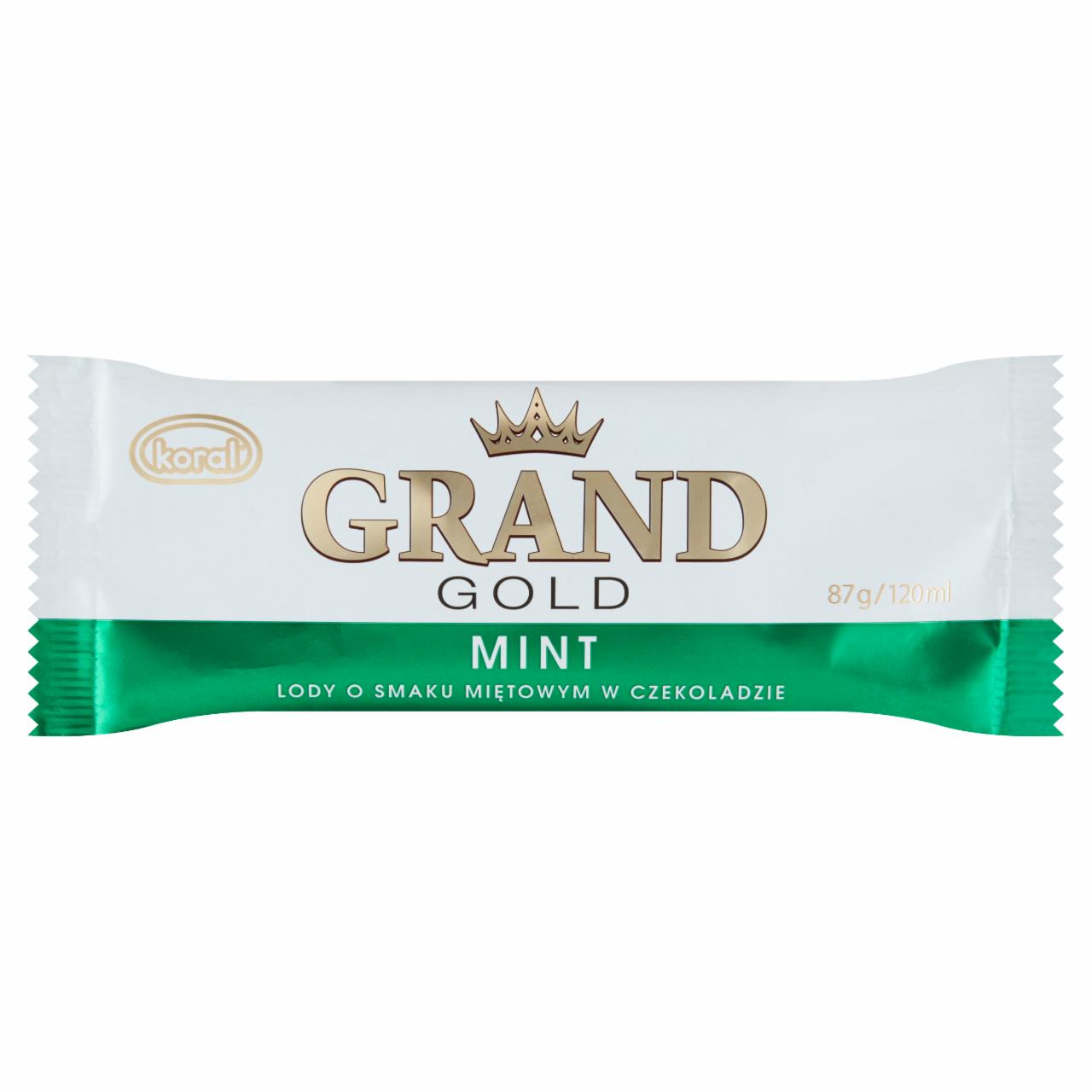 Zdjęcia - Koral Grand Gold Lody o smaku miętowym w czekoladzie 120 ml