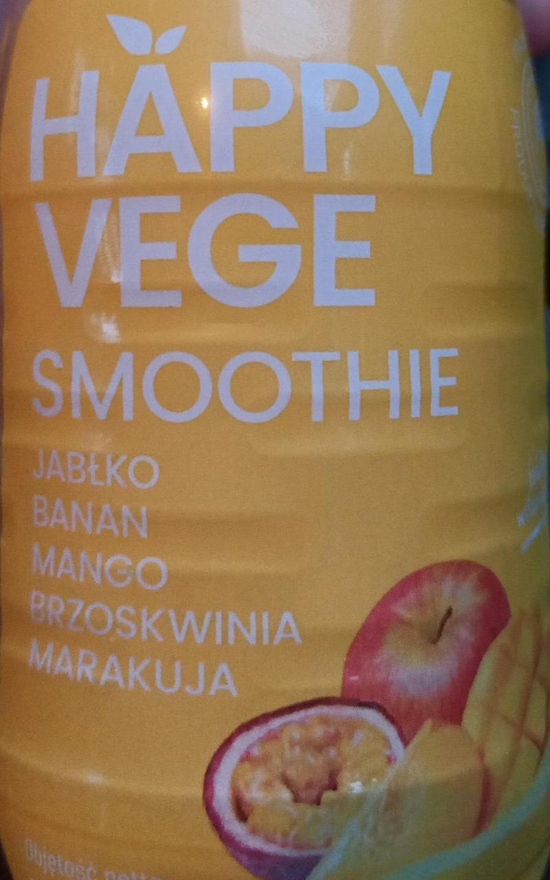 Zdjęcia - Smoothie Jabłko banan mango brzoskwinia marakuja Happy Vege