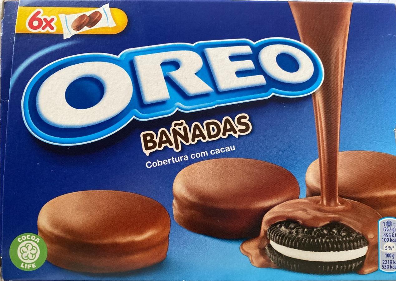 Zdjęcia - Bañadas Ciastka kakaowe z nadzieniem o smaku waniliowym oblane polewą kakaową Oreo